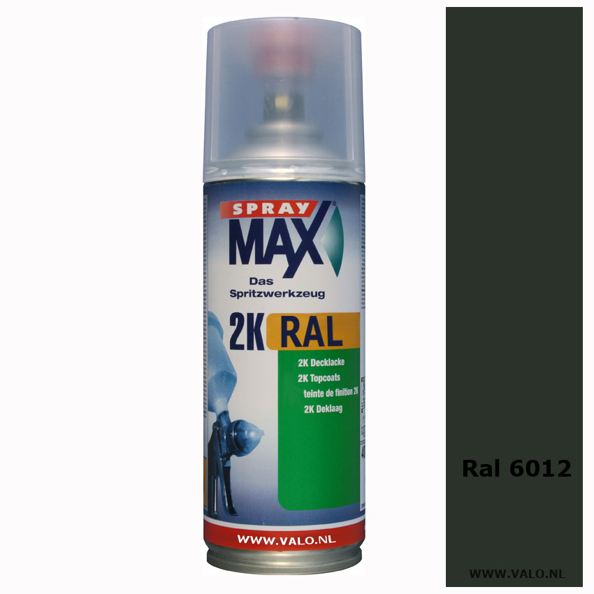 Spraymax 2k spuitbus Ral 6012 Zwartgroen