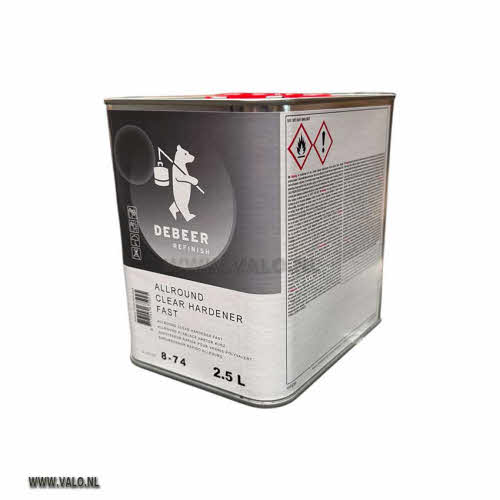 Verharder 8-74 All Round Clear Hardener Fast De Beer Refinish