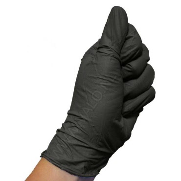 Nitril handschoenen zwart, extra dik