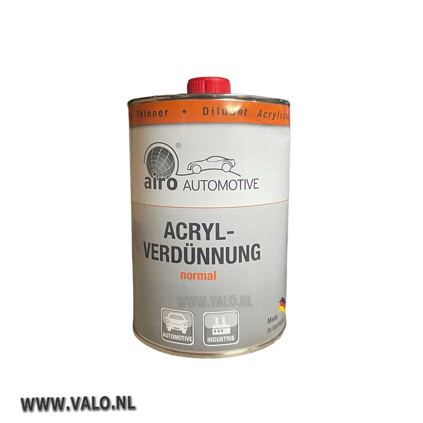 Airo acryl verdunner 2k verdunning / basislak verdunningacryl-verdunner-airo