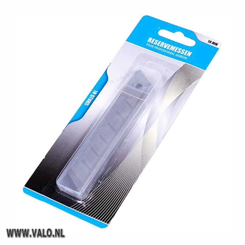 Afbreekmes reserve mesjes 18 mm  (breed model) verpakt per 10 stuks