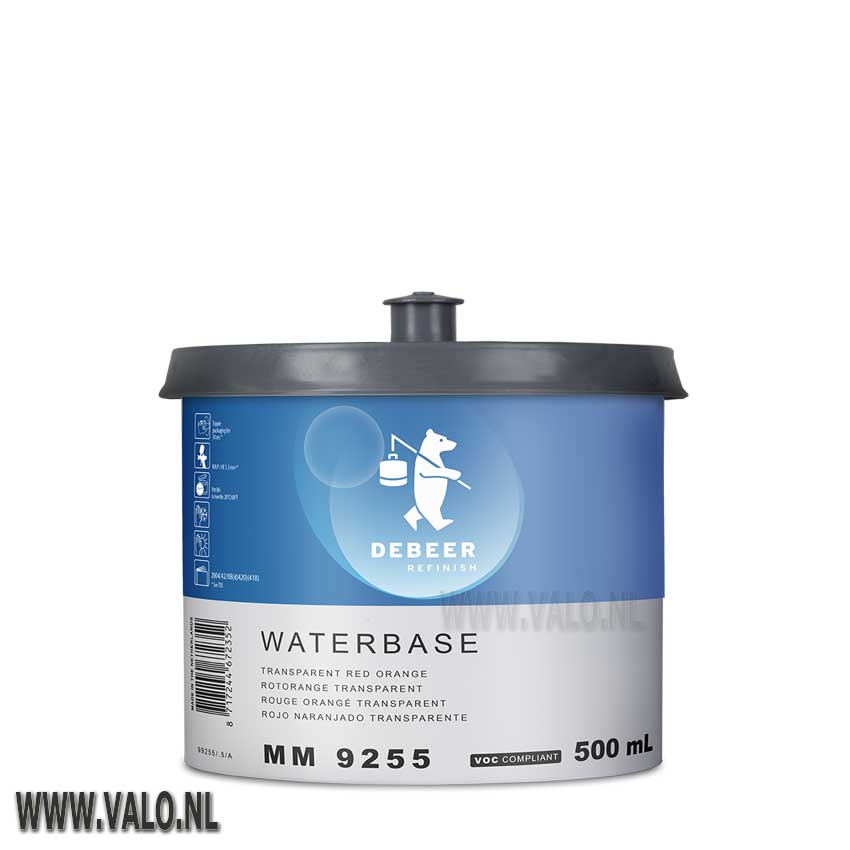 MM9255 Waterbase 900+ Transparent Red Orange 0,5 Liter