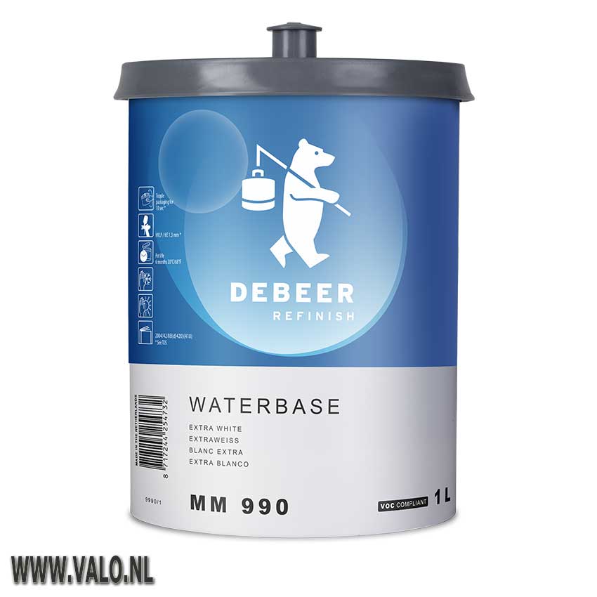 DEBEER MM990 Waterbase 900+ Extra White 1 Liter