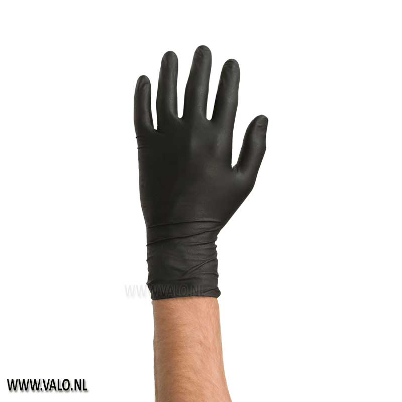 Omdat Site lijn uitglijden Nitril handschoenen zwart in een extra dikke kwaliteit @ Valo Trading  Ridderkerk