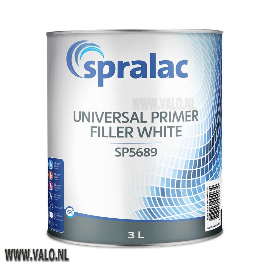 Universal primer filler wit 3 liter Spralac SP5689 