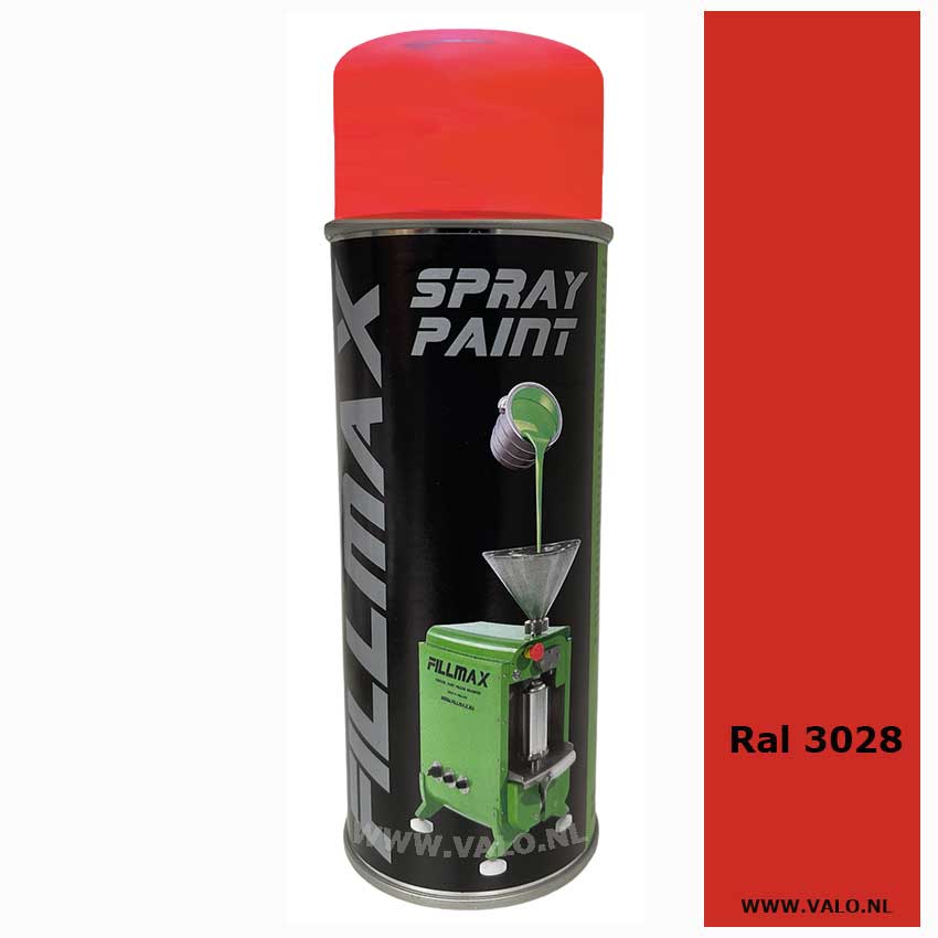 Spuitbus Ral 3028 zuiver rood