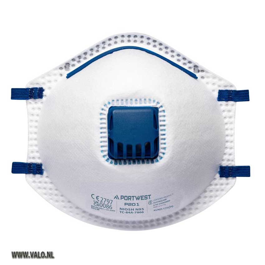 Stofmasker FFP2 met ademventiel Portwest P201