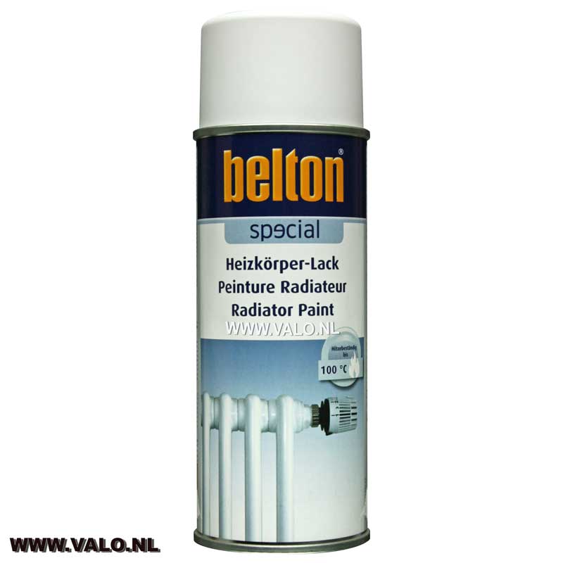 Het spijt me generatie Fietstaxi Witte radiator lak in spuitbus Belton 323451 @ Valo Trading - Ridderkerk