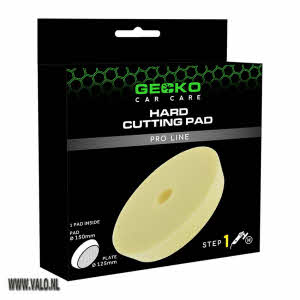 Gecko Polijstpad hard geel 150 mm