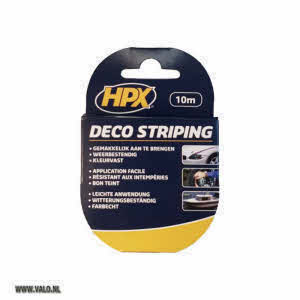 HPX Deco Striping Wit 9 mm x 10 meter