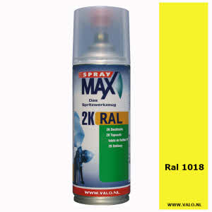 Spuitbus Spraymax 2K Ral 1018 Zinkgeel