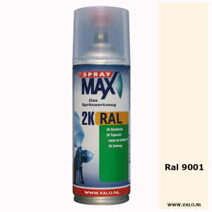 Spuitbus Spraymax 2K Ral 9001 Creme wit