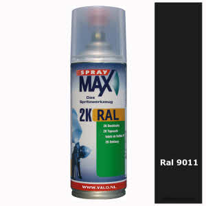 Spuitbus Spraymax 2K Ral 9011 Grafietzwart