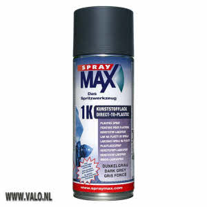 Spraymax DIRECT TO PLASTIC plastic lak / kunststofspray donker grijs