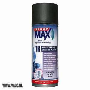 Spraymax DIRECT TO PLASTIC plastic lak / kunststofspray zwart