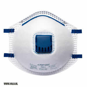 Stofmasker FFP2 met ademventiel Portwest P201