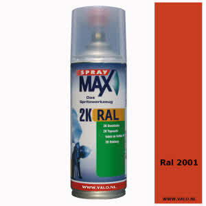 Spuitbus Spraymax 2K Ral 2001 Roodoranje