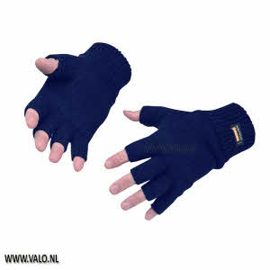 Vingerloze blauwe handschoen 