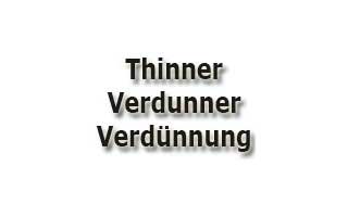 Thinners - Verdunningen